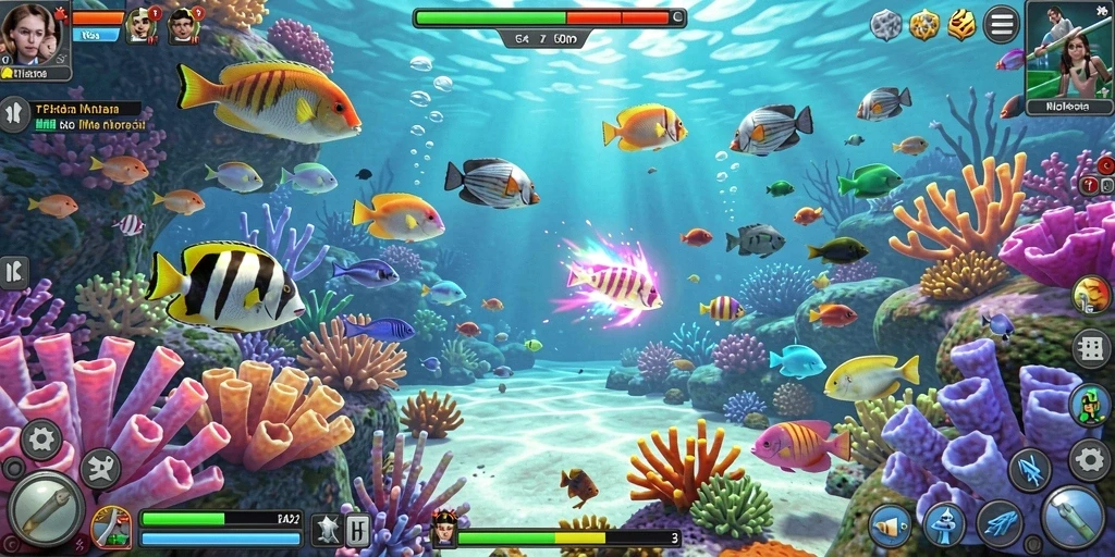 Fitur multiplayer yang memungkinkan bermain bersama teman.