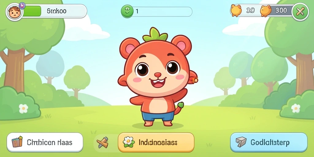 Menghadapi tantangan seru dalam permainan.