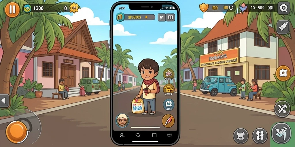 Screenshot menu pilihan permainan yang beragam.